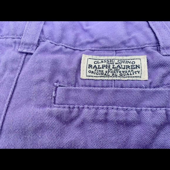 Polo Ralph Lauren 3T Purple Toddler Ruffle Hem Chino Shorts - Picture 4 of 4